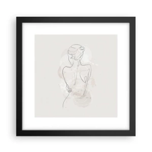 Poster in einem schwarzem Rahmen - Wie ein sensibles Instrument - 30x30 cm