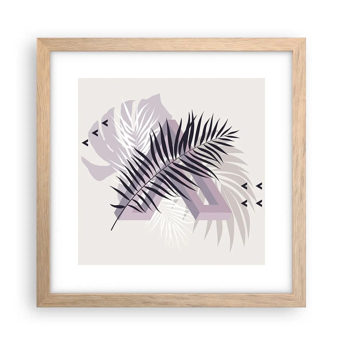 Poster in einem Rahmen aus heller Eiche - Der Schatten des Schattens - 30x30 cm