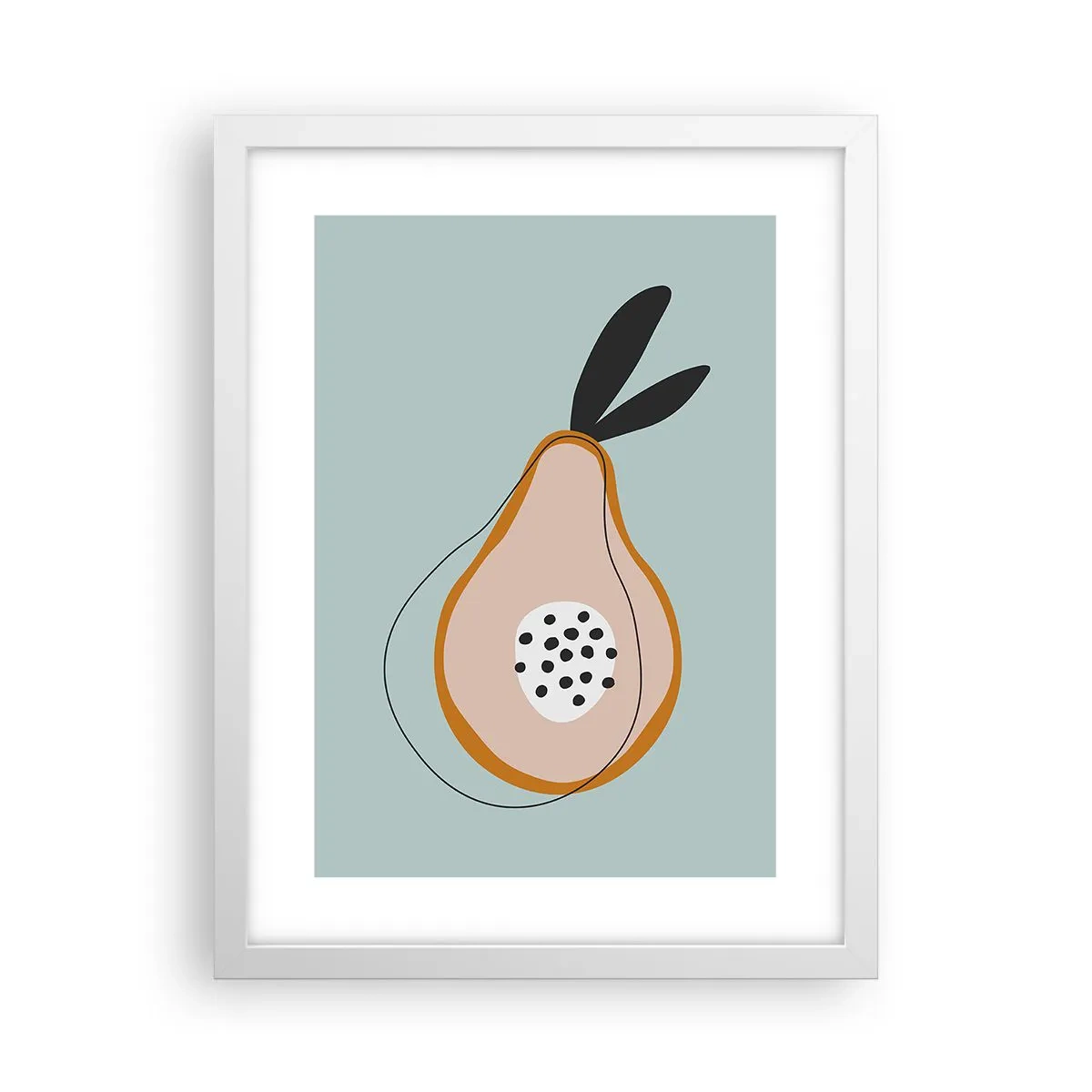 Poster in einem weißen Rahmen - Durchdringe die Natur der Dinge - 30x40 cm