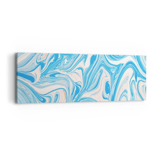 Bild auf Leinwand - Leinwandbild - Sumpf in Türkis - 90x30 cm