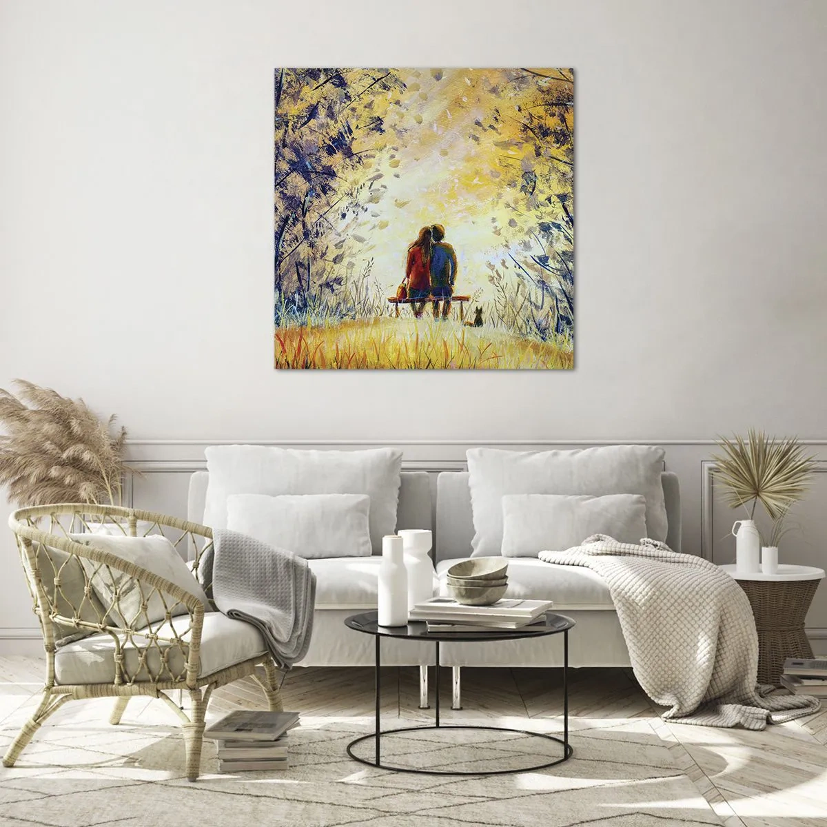 Glasbild - Bild auf glas - Magischer Augenblick - 50x50 cm