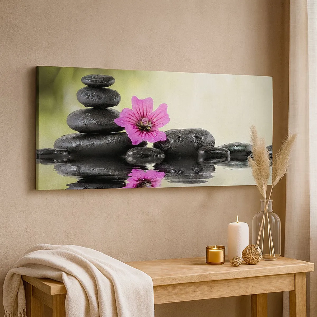 Bild auf Leinwand - Leinwandbild - Zeit für die Seele - 100x40 cm