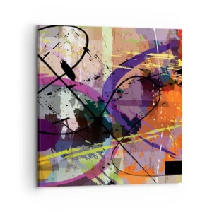 Bild auf Leinwand - Leinwandbild - Du kannst geradeaus oder umhergehen - 70x70 cm