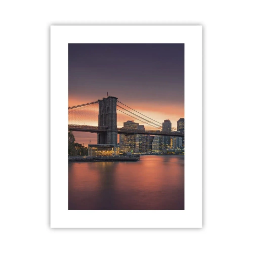 Poster - Eingetaucht in lila Stille - 30x40 cm