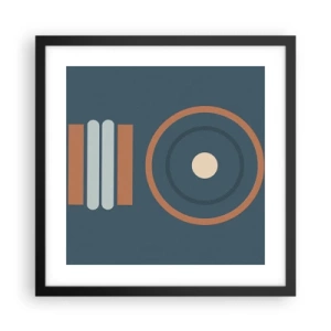 Poster in einem schwarzem Rahmen - Das Wesen der Dinge - 40x40 cm