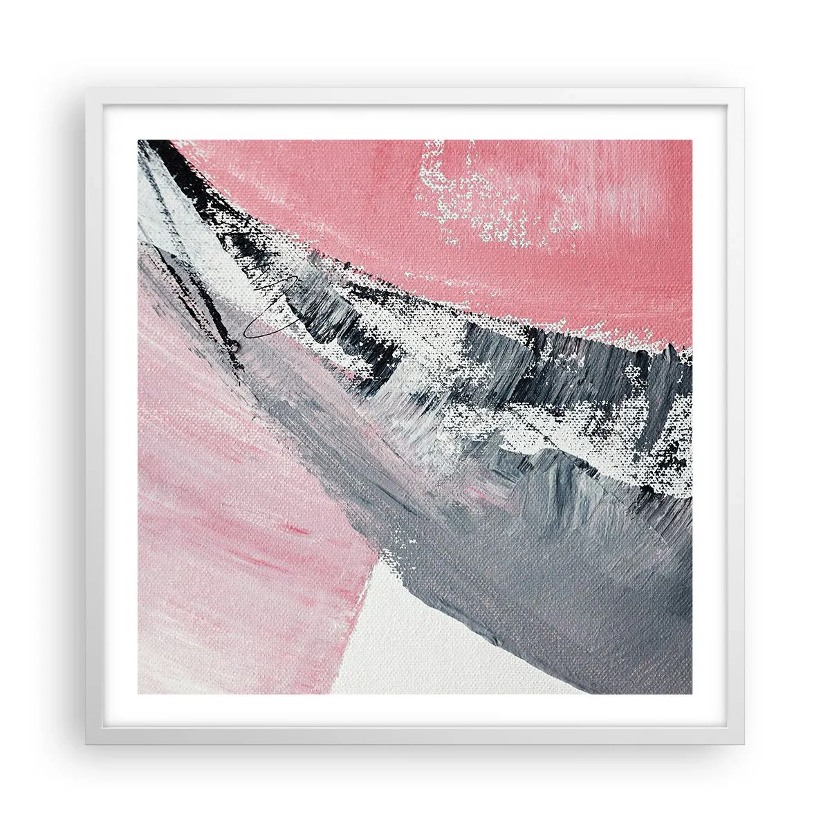 Poster in einem weißen Rahmen - Passende Komposition - 60x60 cm