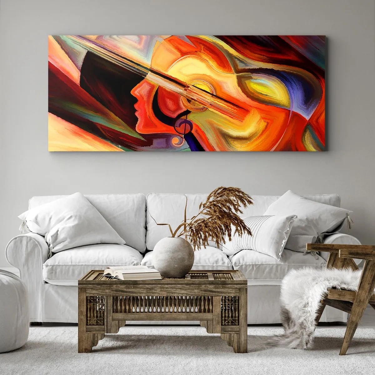Bild auf Leinwand - Leinwandbild - Alles ist gut - 90x30 cm