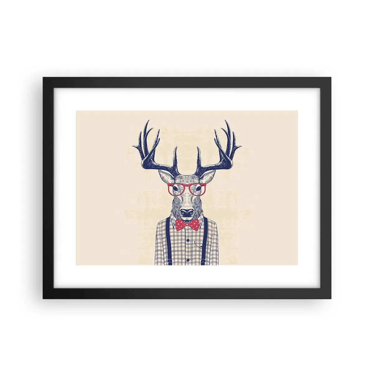 Poster in einem schwarzem Rahmen - Eine lustige Extravaganz - 40x30 cm