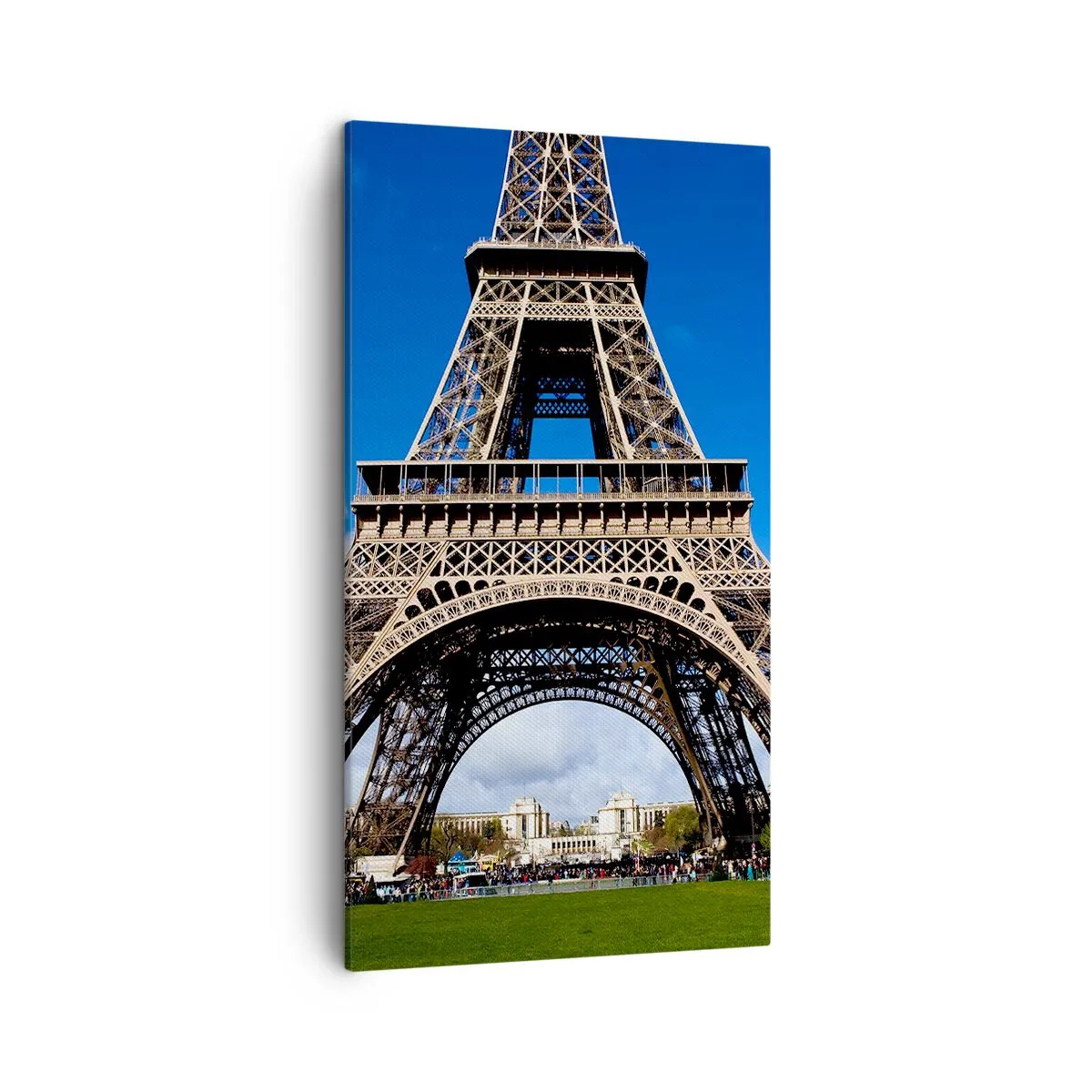 Bild auf Leinwand - Leinwandbild - Ganz Paris zu ihren Füßen - 45x80 cm