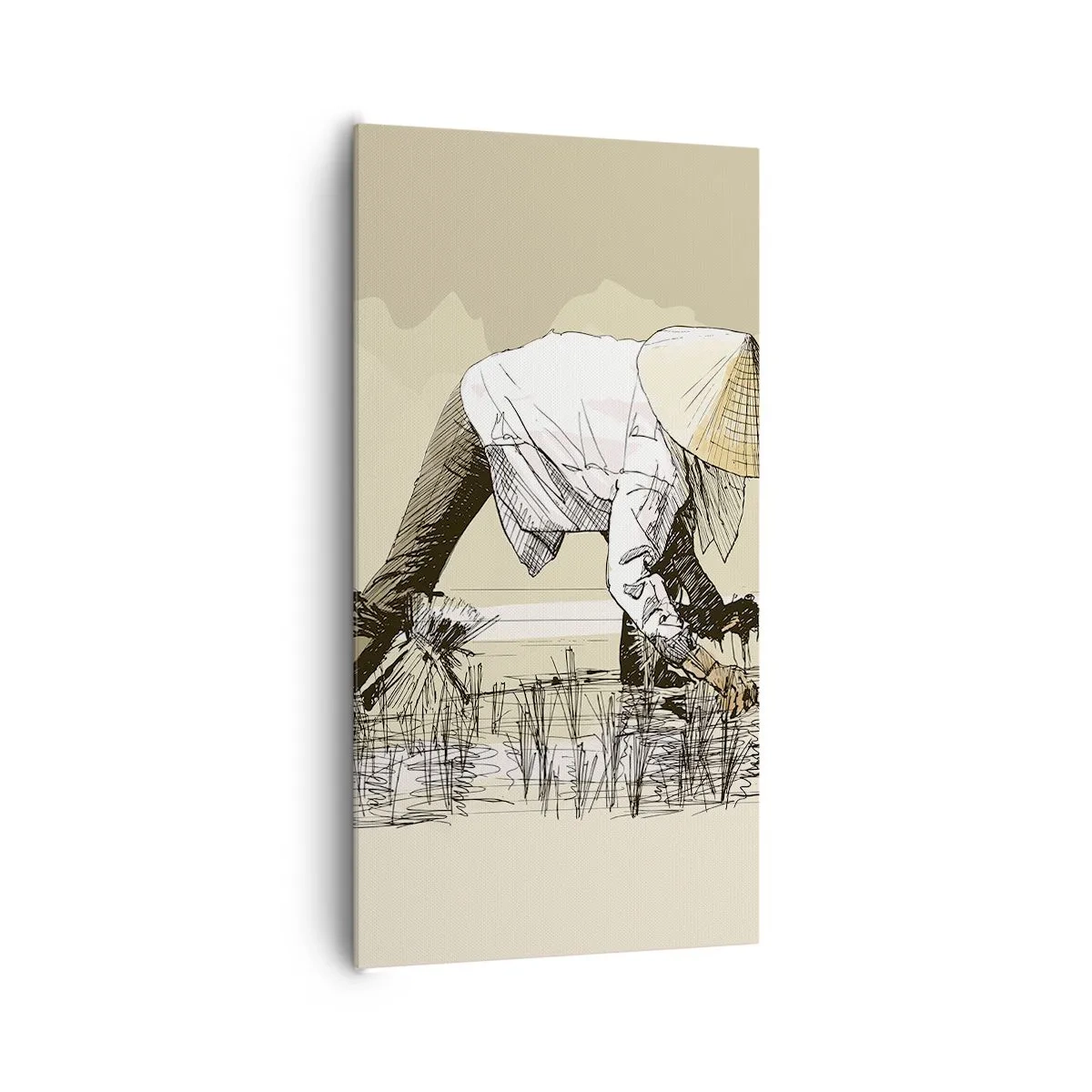 Bild auf Leinwand - Leinwandbild - Erfolgreiche Ernte - 65x120 cm