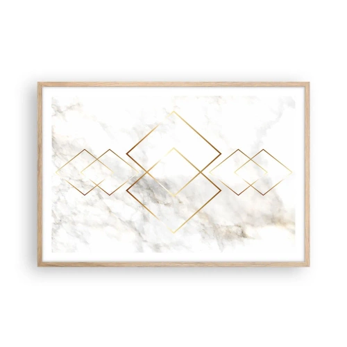 Poster in einem Rahmen aus heller Eiche - Ein Blick in die Unendlichkeit - 91x61 cm