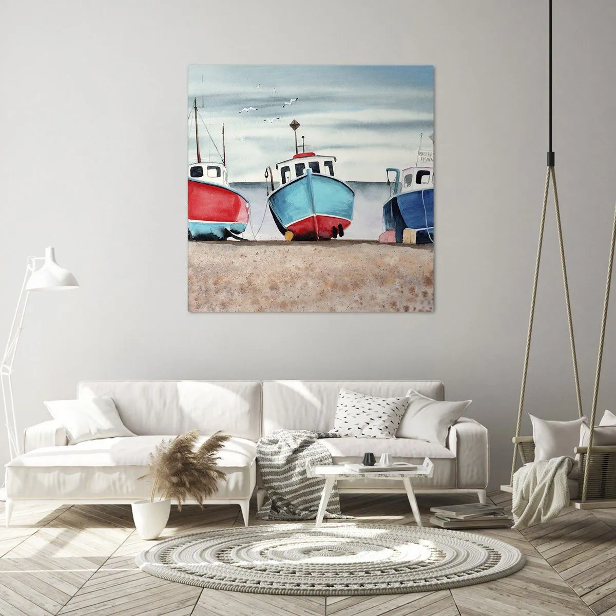 Bild auf Leinwand - Leinwandbild - Bereit zum Fang - 70x70 cm