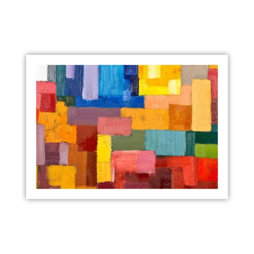 Poster - Jeder ist anders, alle bunt - 70x50 cm