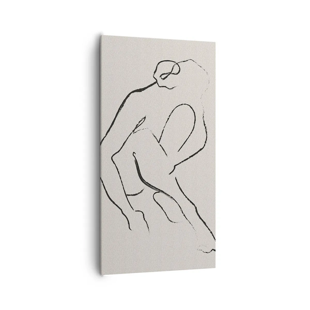 Bild auf Leinwand - Leinwandbild - Intime Skizze - 65x120 cm