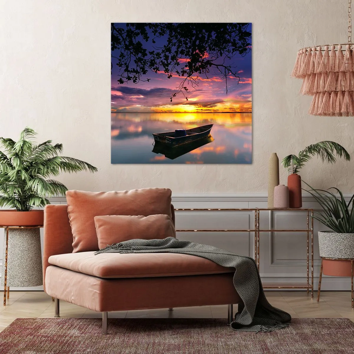 Bild auf Leinwand - Leinwandbild - Du scheinst mitten am Himmel zu hängen... - 30x30 cm