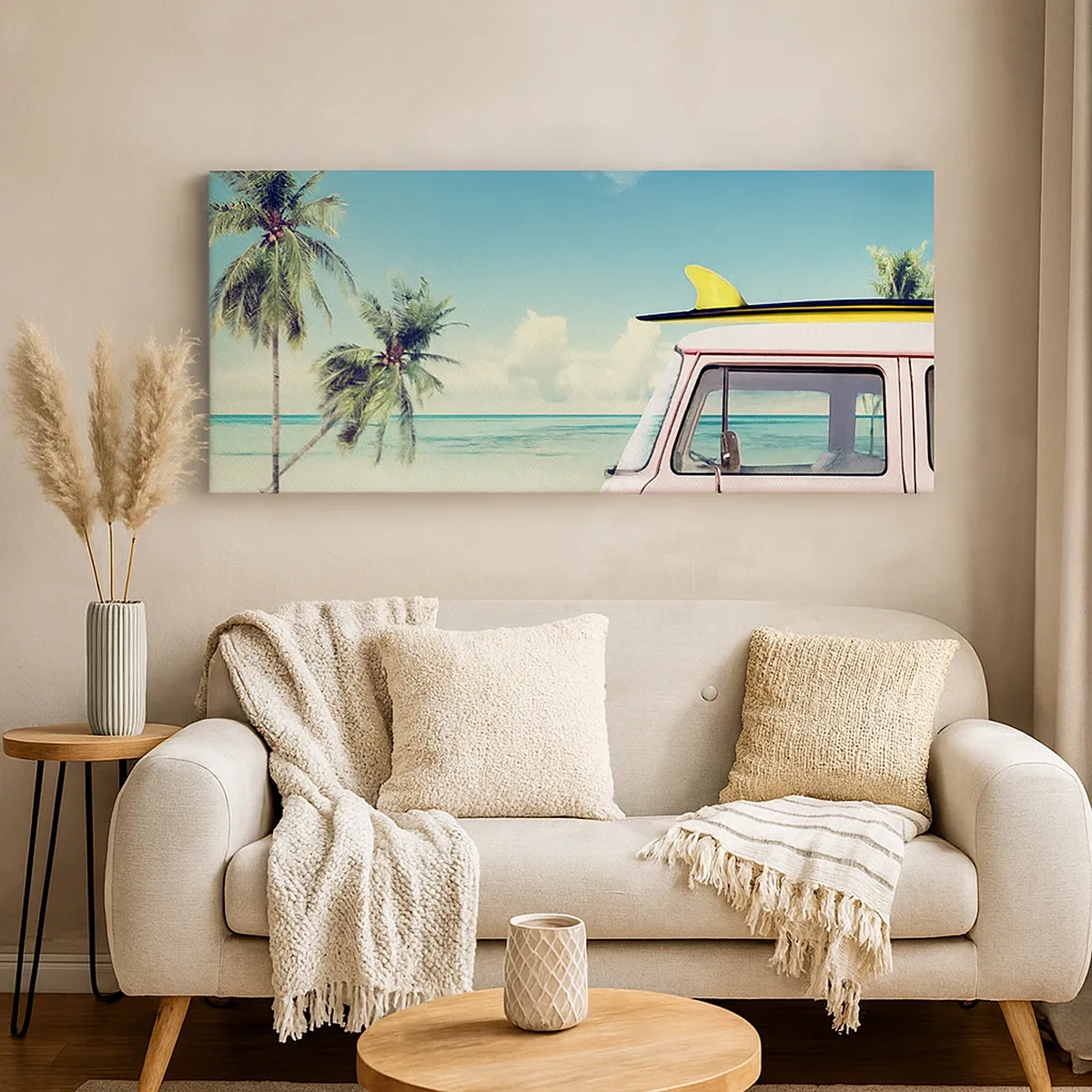 Bild auf Leinwand - Leinwandbild - Zeit um in die Ferien zu starten - 30x30 cm