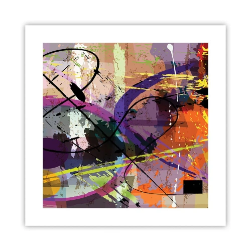 Poster - Du kannst geradeaus oder umhergehen - 40x40 cm