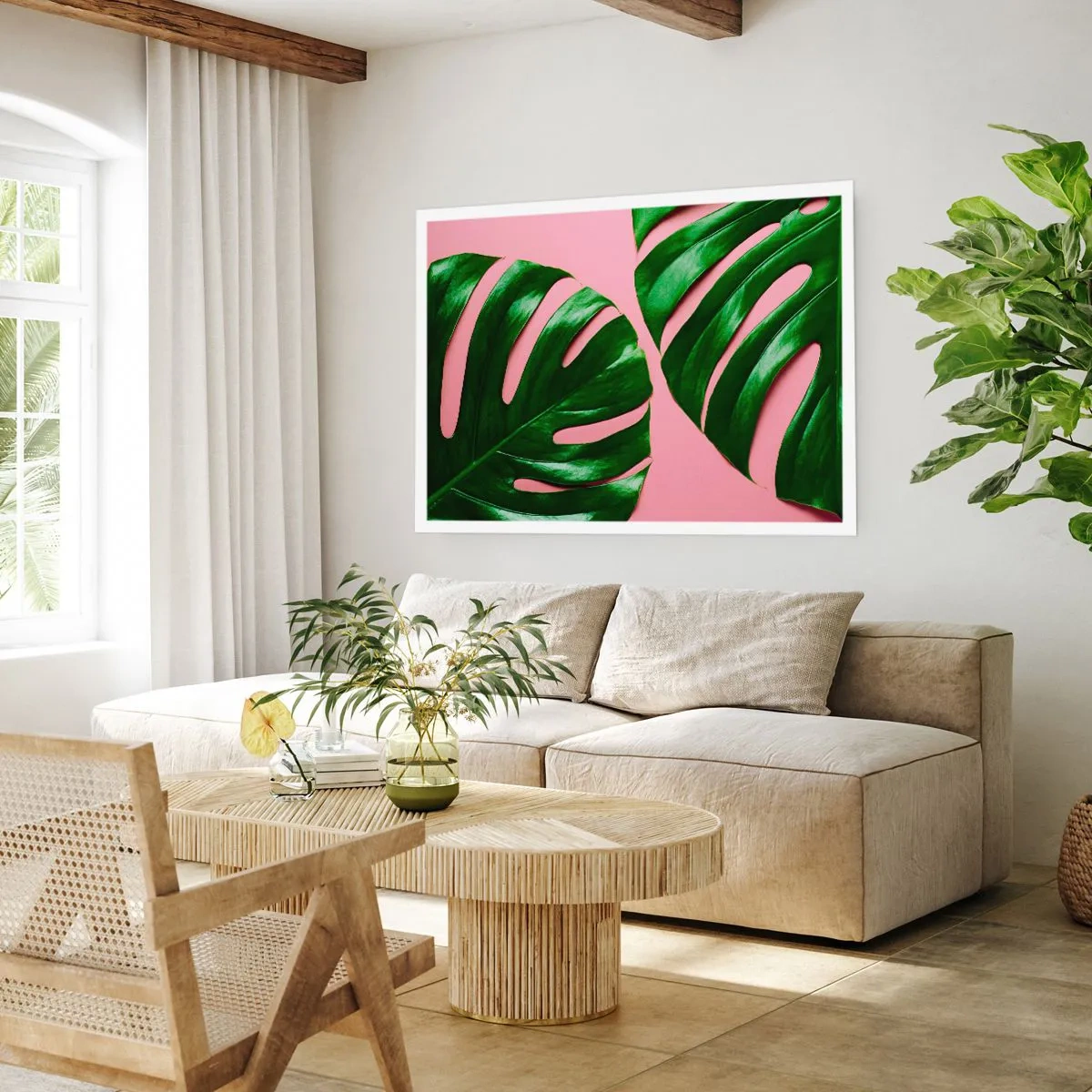 Poster - Rendezvous im Grünen - 50x40 cm