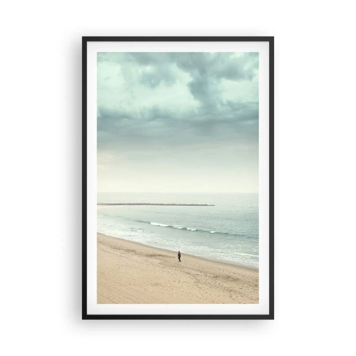 Poster in einem schwarzem Rahmen - Auf der Suche nach Frieden - 61x91 cm