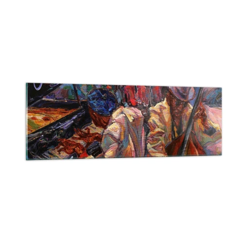 Glasbild - Bild auf glas - In einem Schlag - 90x30 cm