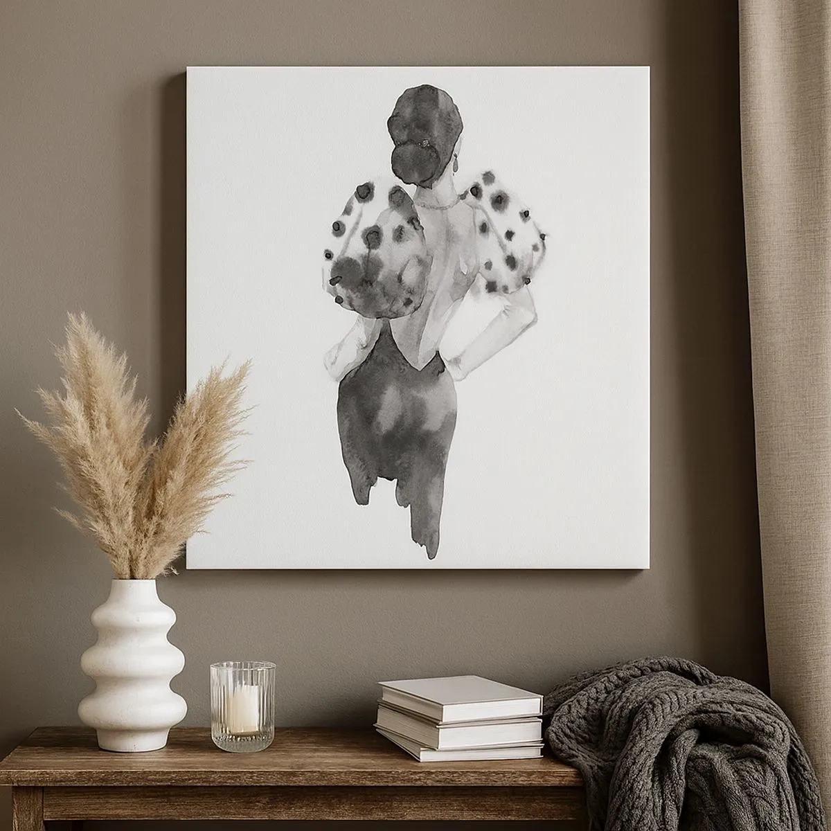 Bild auf Leinwand - Leinwandbild - Sie ging direkt vorbei - 30x30 cm