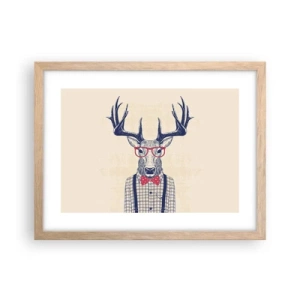 Poster in einem Rahmen aus heller Eiche - Eine lustige Extravaganz - 40x30 cm