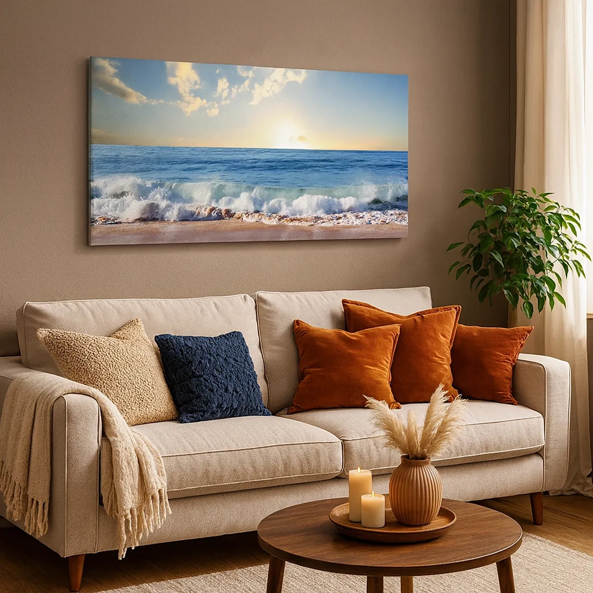 Bild auf Leinwand - Leinwandbild - Bewegung und Stille zugleich - 30x30 cm