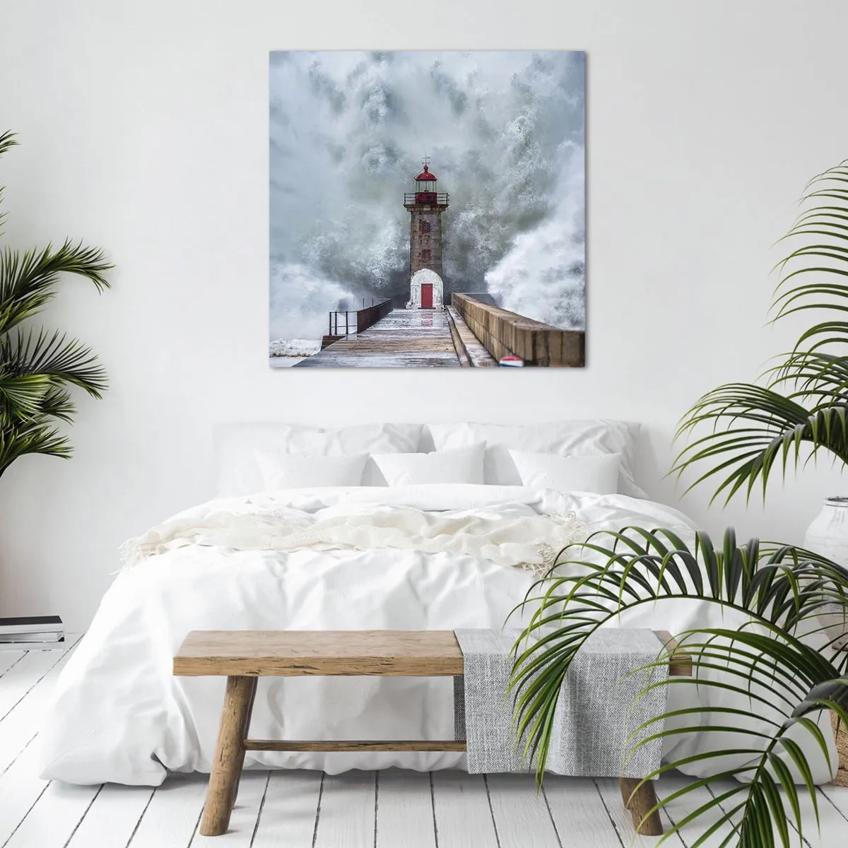 Bild auf Leinwand - Leinwandbild - Das Rauschen des Wassers, der Lärm wird wehen - 30x30 cm