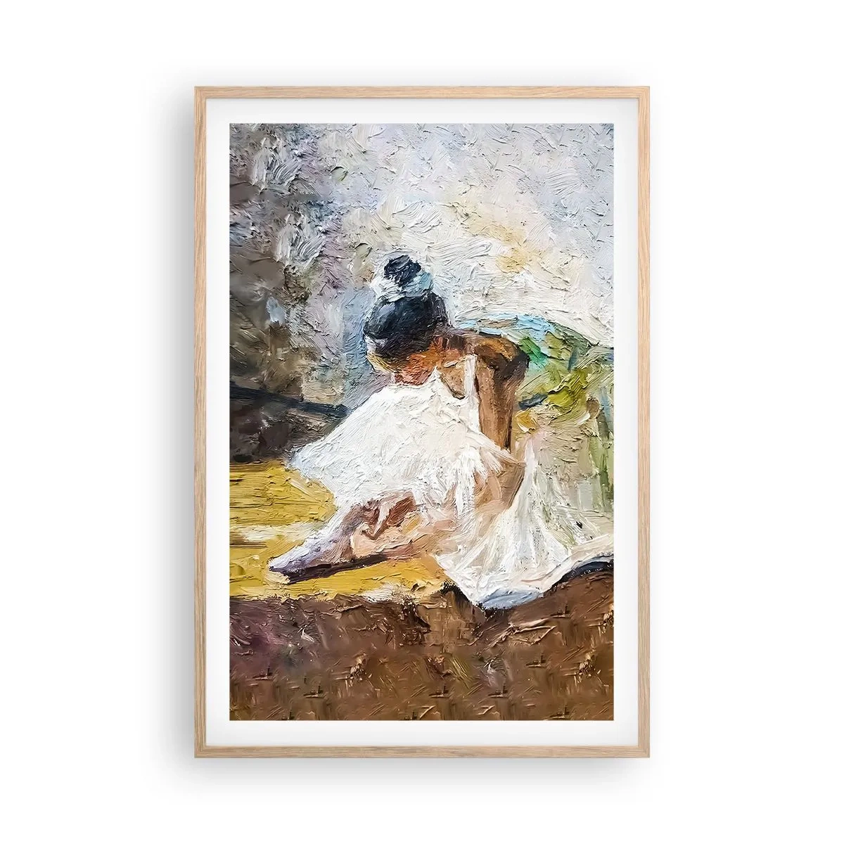 Poster in einem Rahmen aus heller Eiche - Aus einem Gemälde von Degas - 61x91 cm
