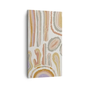 Bild auf Leinwand - Leinwandbild - Bunte Querschnitte - 45x80 cm