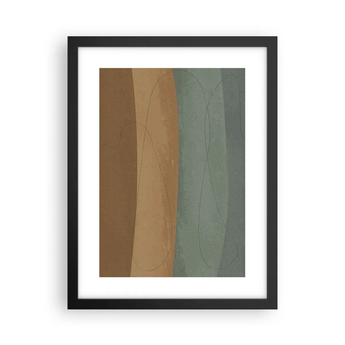 Poster in einem schwarzem Rahmen - Horizontale Komposition - 30x40 cm