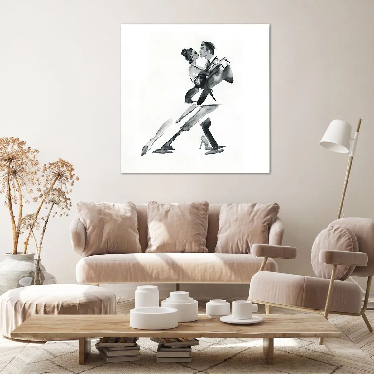 Bild auf Leinwand - Leinwandbild - In einem Schlag - 70x70 cm