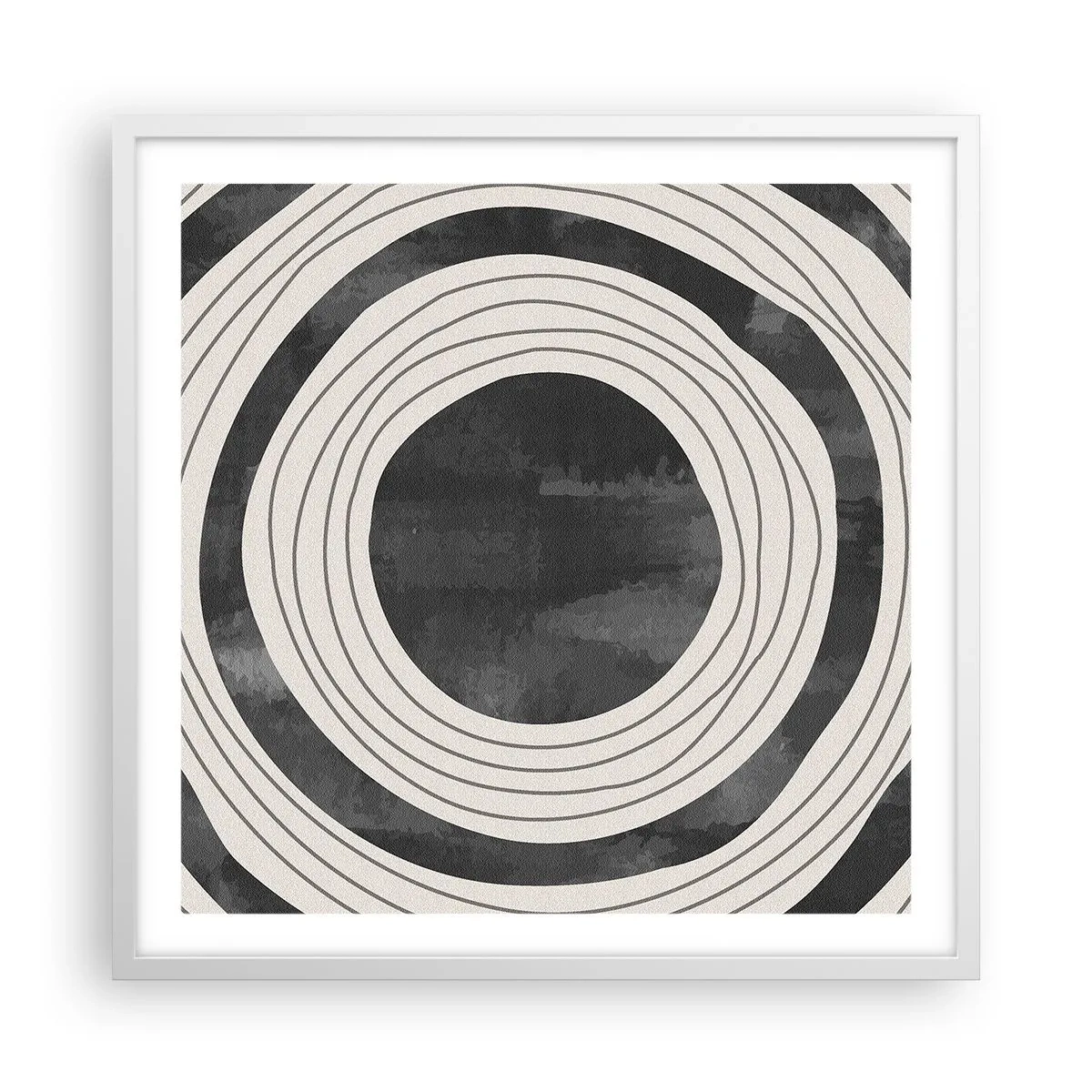 Poster in einem weißen Rahmen - Auf den Punkt gebracht - 60x60 cm