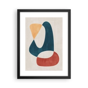 Poster in einem schwarzem Rahmen - Einflüsse und Metamorphosen - 30x40 cm