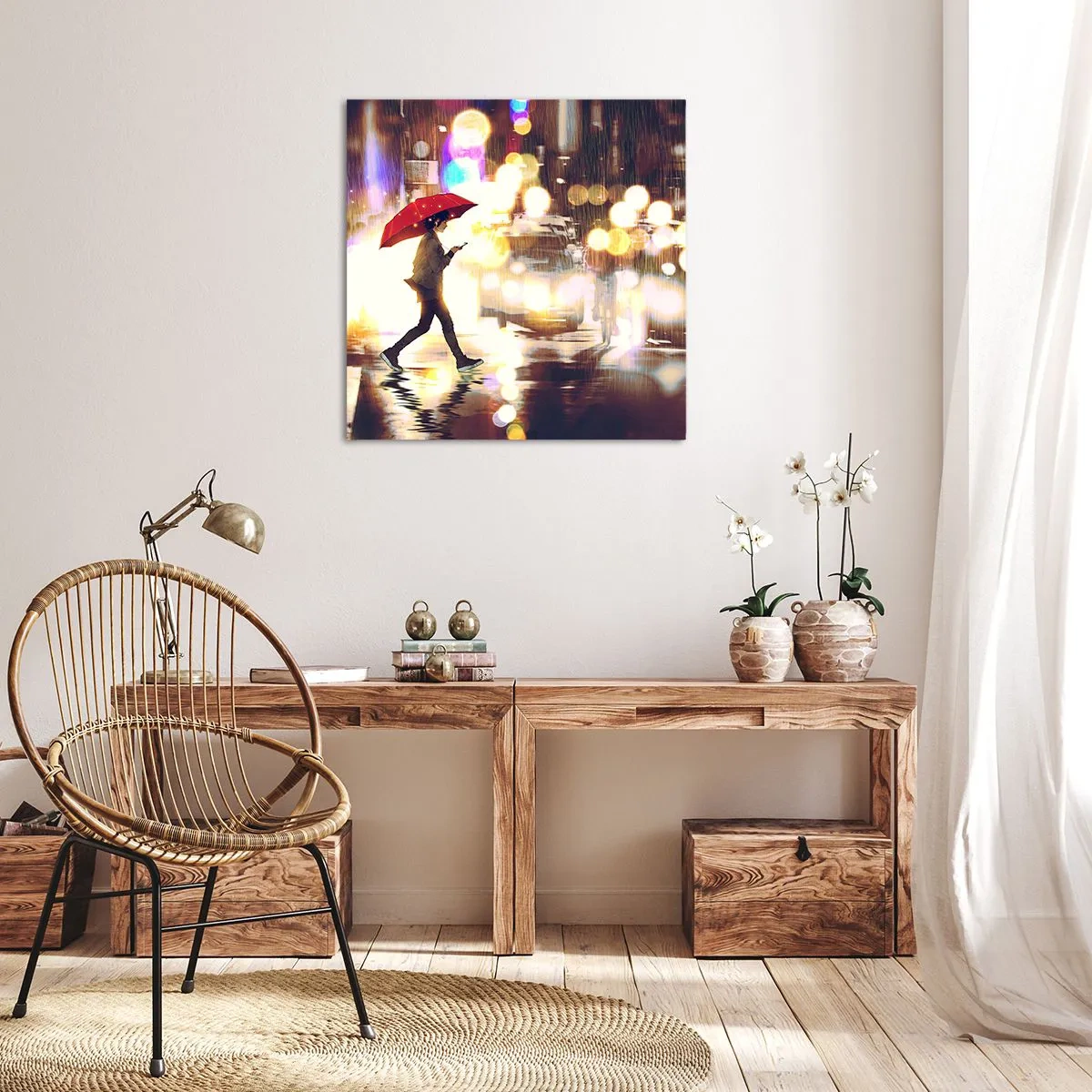 Bild auf Leinwand - Leinwandbild - Und doch sonnig - 70x70 cm