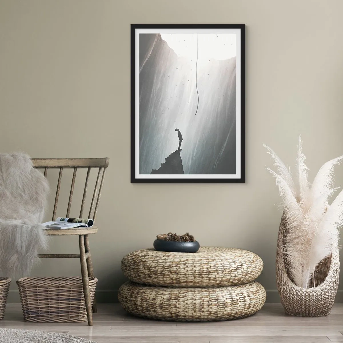 Poster in einem schwarzem Rahmen - Es gibt immer einen Ausweg - 70x100 cm