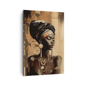 Bild auf Leinwand - Leinwandbild - Afrikanische Majestät - 70x100 cm