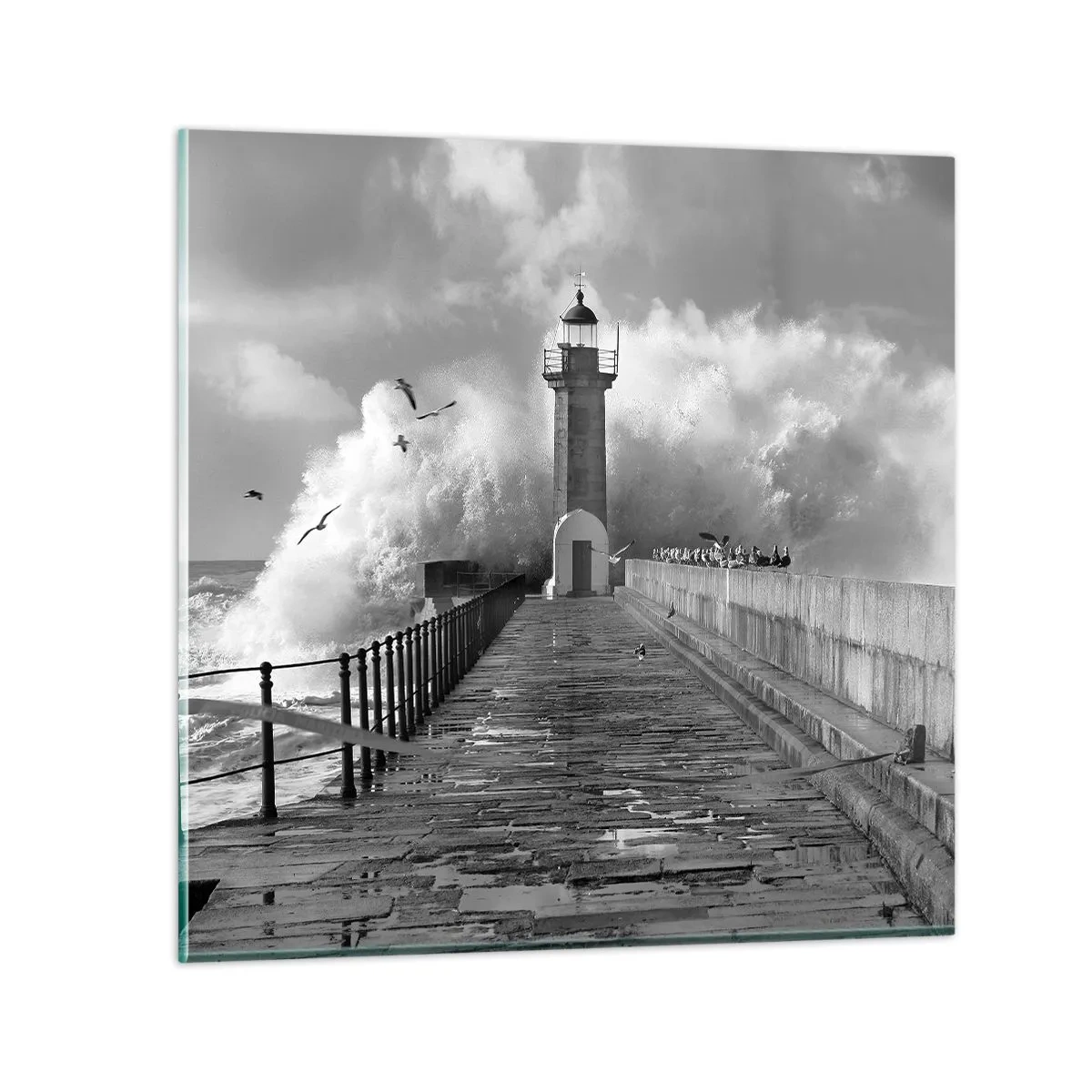 Glasbild - Bild auf glas - Furchtlos - 70x70 cm