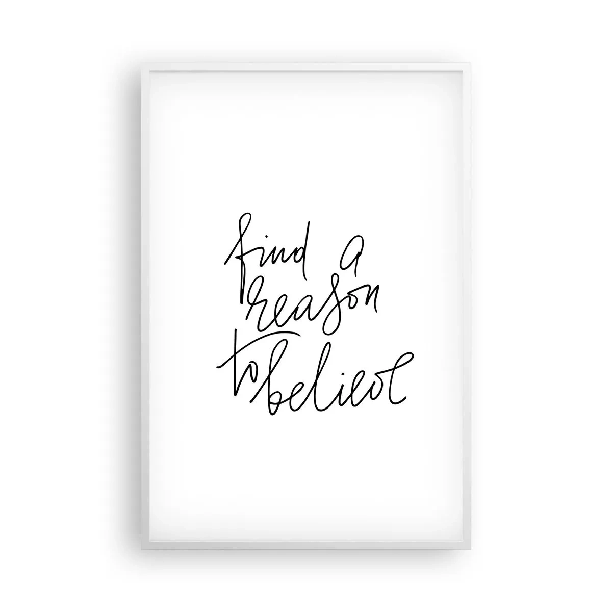 Poster in einem weißen Rahmen - Es ist möglich - 61x91 cm