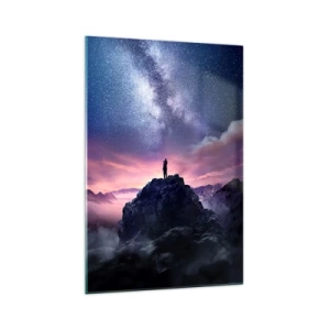 Glasbild - Bild auf glas - Und er fühlte das Leben - 70x100 cm