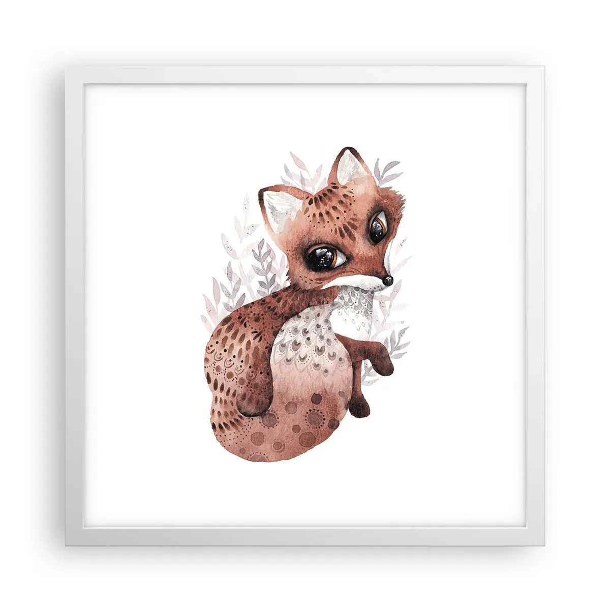 Poster in einem weißen Rahmen - Einfach lieben - 40x40 cm