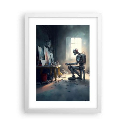 Poster in einem weißen Rahmen - Schöpfungsakt - 30x40 cm