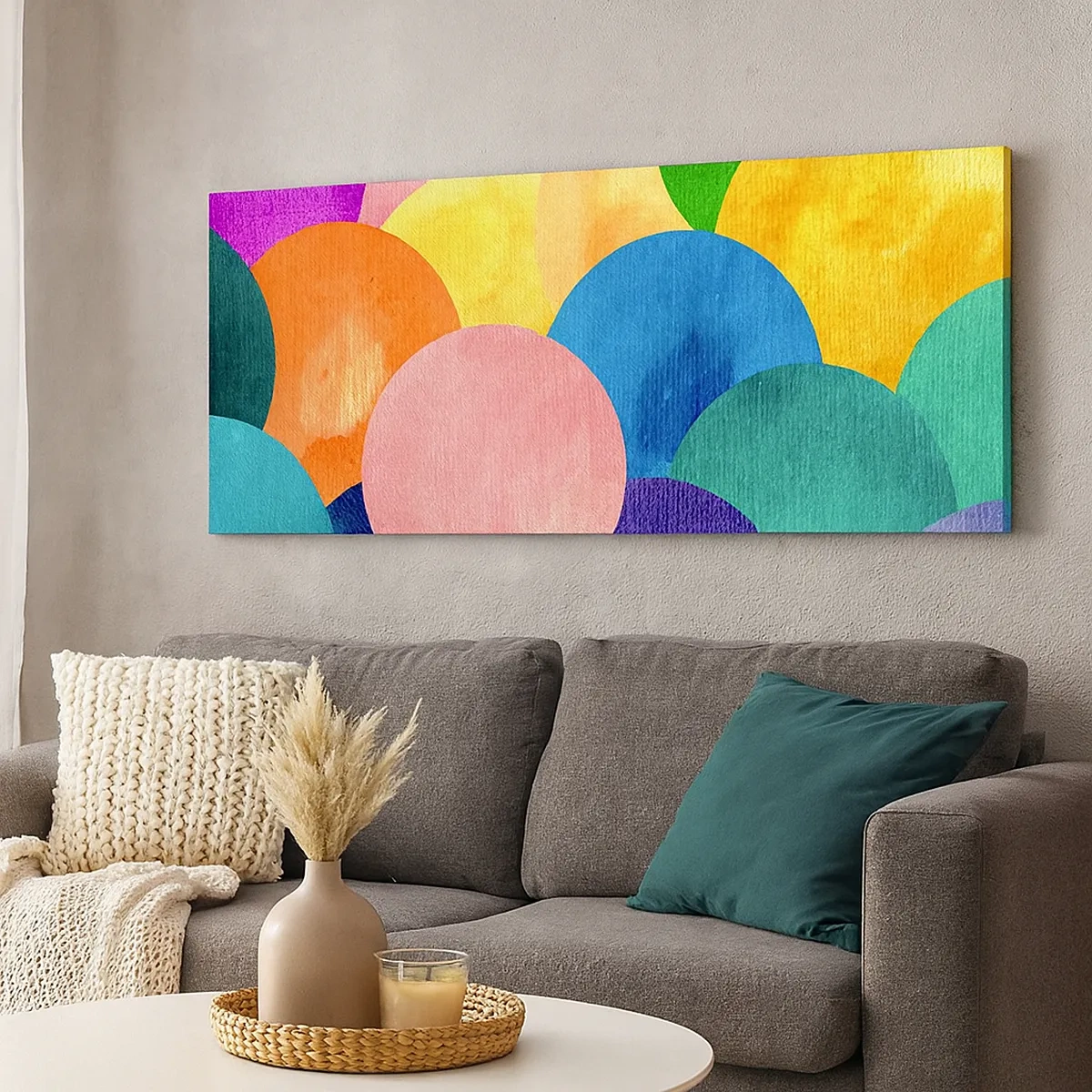 Bild auf Leinwand - Leinwandbild - Die ursprüngliche Fülle des Lebens - 30x30 cm