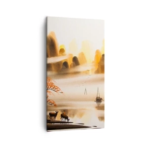 Bild auf Leinwand - Leinwandbild - Weiter als im Fernosten - 45x80 cm