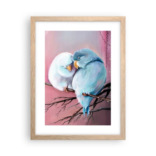 Poster in einem Rahmen aus heller Eiche - Was kann ich hier hinzufügen? ... - 30x40 cm