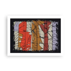 Poster - Spontane Komposition - 70x50 cm