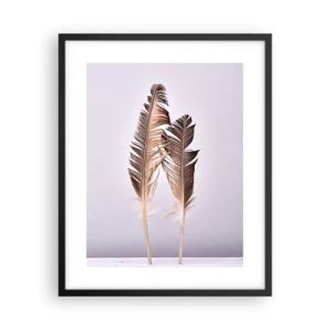 Poster in einem schwarzem Rahmen - Gegen das Nichts - 40x50 cm