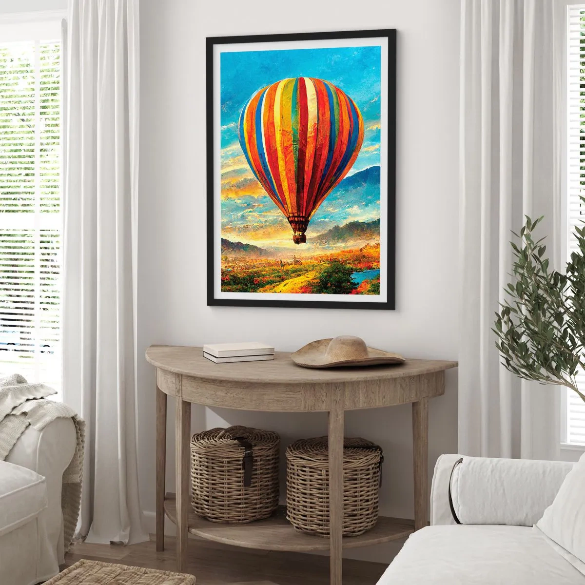 Poster in einem schwarzem Rahmen - In der Stille sieht man mehr - 40x50 cm