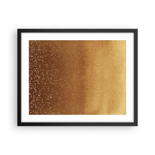 Poster in einem schwarzem Rahmen - Die Geburt des Lichts - 50x40 cm