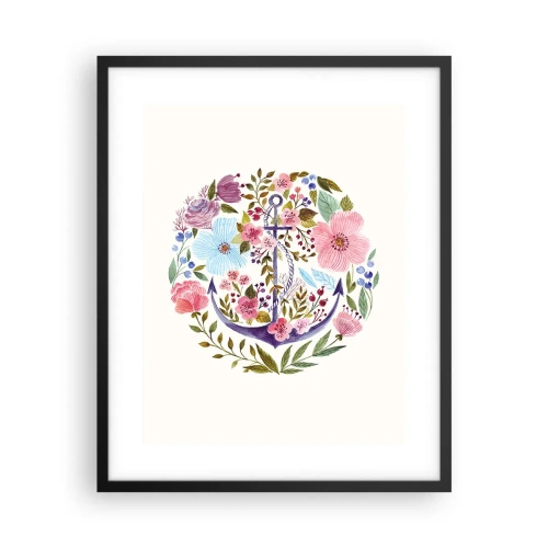 Poster in einem schwarzem Rahmen - Guter Traum eines Seemanns - 40x50 cm